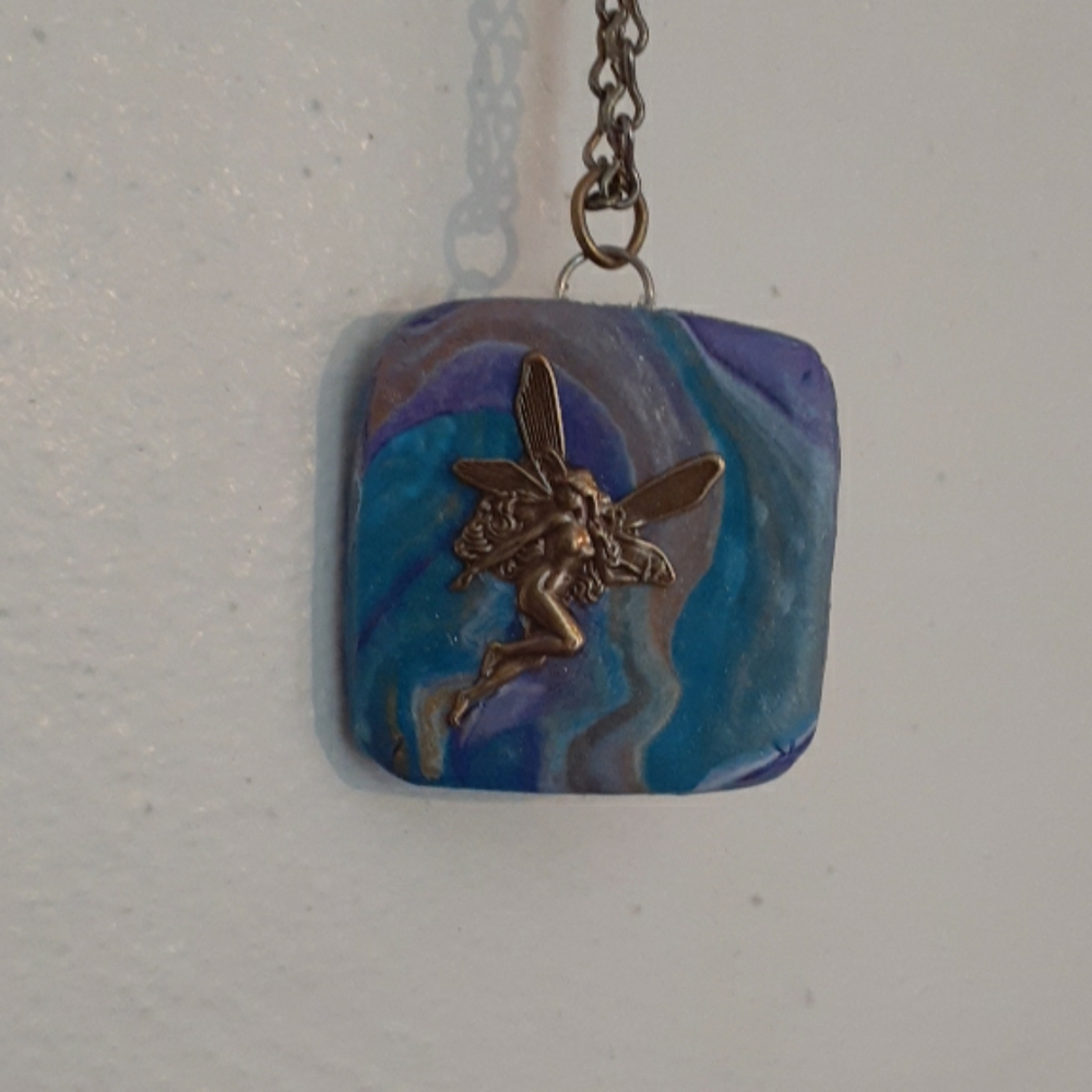 Clay Fairy Necklace
